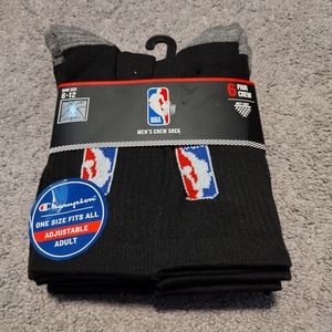 NWT Men's NBA 6 Pair Socks